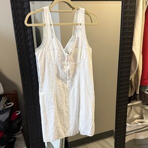 Forever 21 white linen mini dress